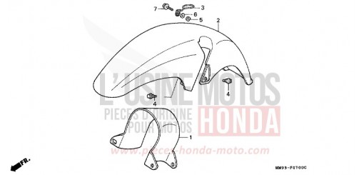 KOTFLUEGEL, VORNE XL600VK de 1989